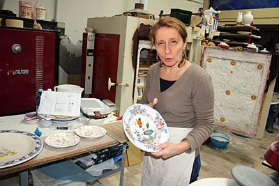 Italien - Romagna - Keramik in Faenza, hier die „Ceramiche l’Odissea“
