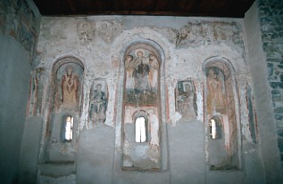 Italien Vinschgau Fresken von St. Benedikt