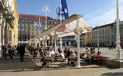 Kroatien Zagreb Kaffeehaus