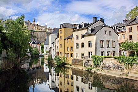 Luxemburg mit dem Rad - im Stadtteil Grund