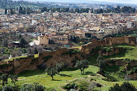 Marokko - Fes: Blick über die Stadt