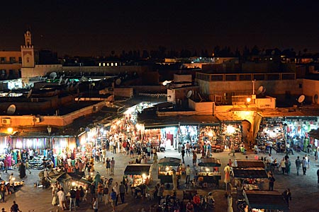 Marokko - Marrakesch - Place Djemaa el Fna