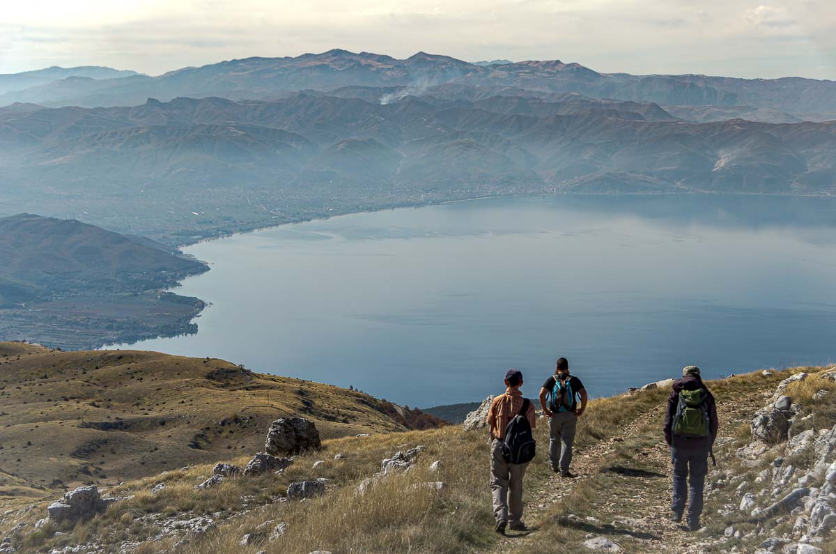 Hoch über dem Ohrid-See