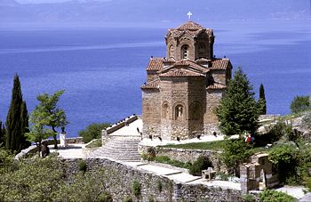 Mazedonien Ohrid Kirche am See
