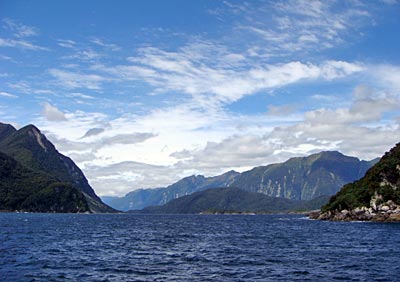 Neuseeland -Bootsfahrt auf dem Doubtful Sound