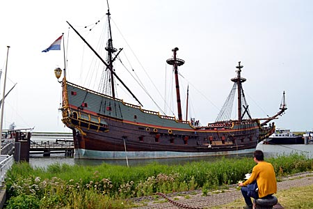 Das Museumsschiff Batavia in Lelystad wurde
von engagierten Flevoländern rekonstruiert