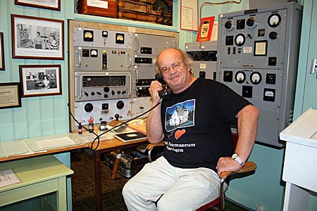 Norwegen - Lofoten - Kjell Alf Oere, Museumsleiter, im Norwegischen Telekommunikationsmuseum in Sørvågen