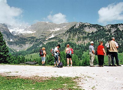 Österreich - Kalkalpen - Wanderer