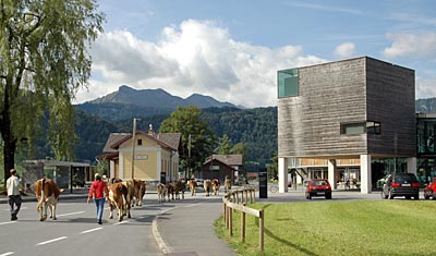 Österreich - Vorarlberg - Gemeindezentrum in Andelsbuch