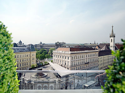 Österreich - Wien - Hotel Sacher  Ausblick