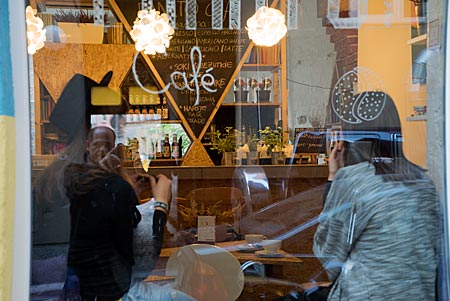 Polen - Designerladen und Cafe Panato im Stadtteil Nadodrze in Breslau / Wroclaw