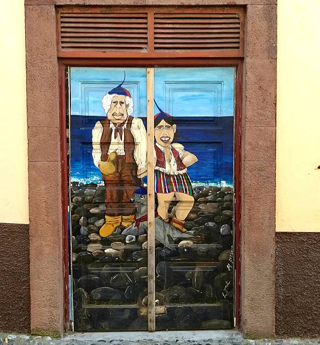 Madeira - Funchal - kunstvolle Tür