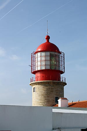 Portugal - am Leuchtturm am Cabo de Sao Vicente, Reichweite des Leuchtfeuers 90 Kilometer und damit angeblich der lichtstärkste Europas
