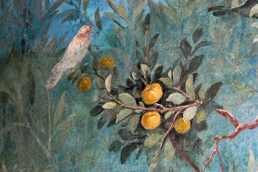 Antike Fresken aus dem Haus der Livia im Palazzo Massimo