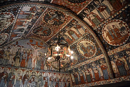 Rumänien - im Freilichtmuseum Astra am Stadtrand von Hermannstadt/Sibiu - wunderschöne, kleine orthodoxe Kirche
