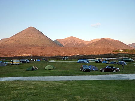 Schottland - Isle of Skye - auf dem Sligachan-Campingplatz
