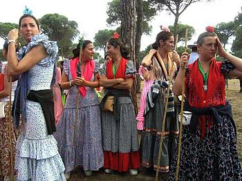 Spanien El Rocío Frauengruppe