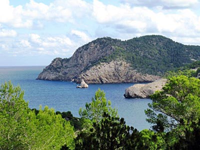Balearen - Ibiza - Port de San Miquel - Aussicht vom Torre del Mar