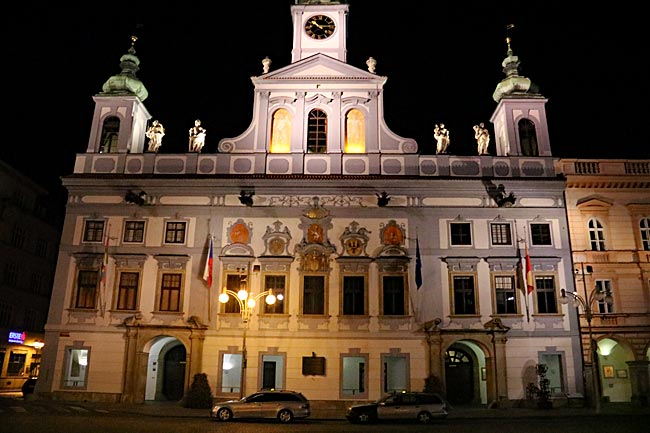 Südböhmen Tschechien - Rathaus in České Budějovice - Budweis