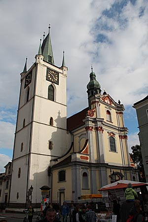 Elberadweg - Tschechien - Die Stadtkirche Allerheiligen in Leitmeritz