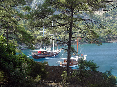 Türkei - Feythie - Yachten in einer Bucht