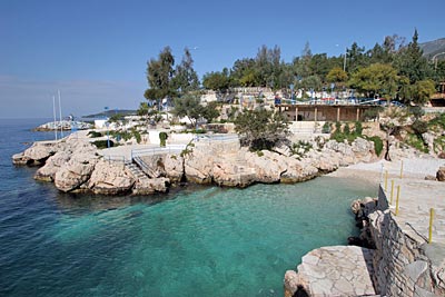 Türkei - Kas - steinige Buchten mit Badeplattformen