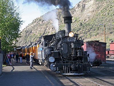 USA - Colorado - Bei der Durango Silverton Railroad ist das Dampfzeitalter bis heute lebendig