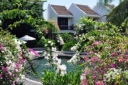 Vietnam - Hoi An - Der grüne Garten des Hotels Coco River Resort
