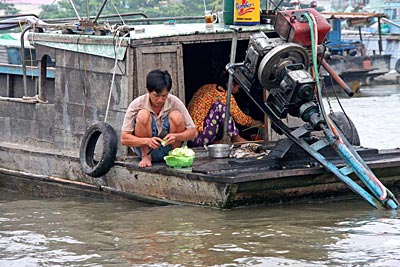 Vietnam - Auf dem schwimmenden Markt von Can Tho